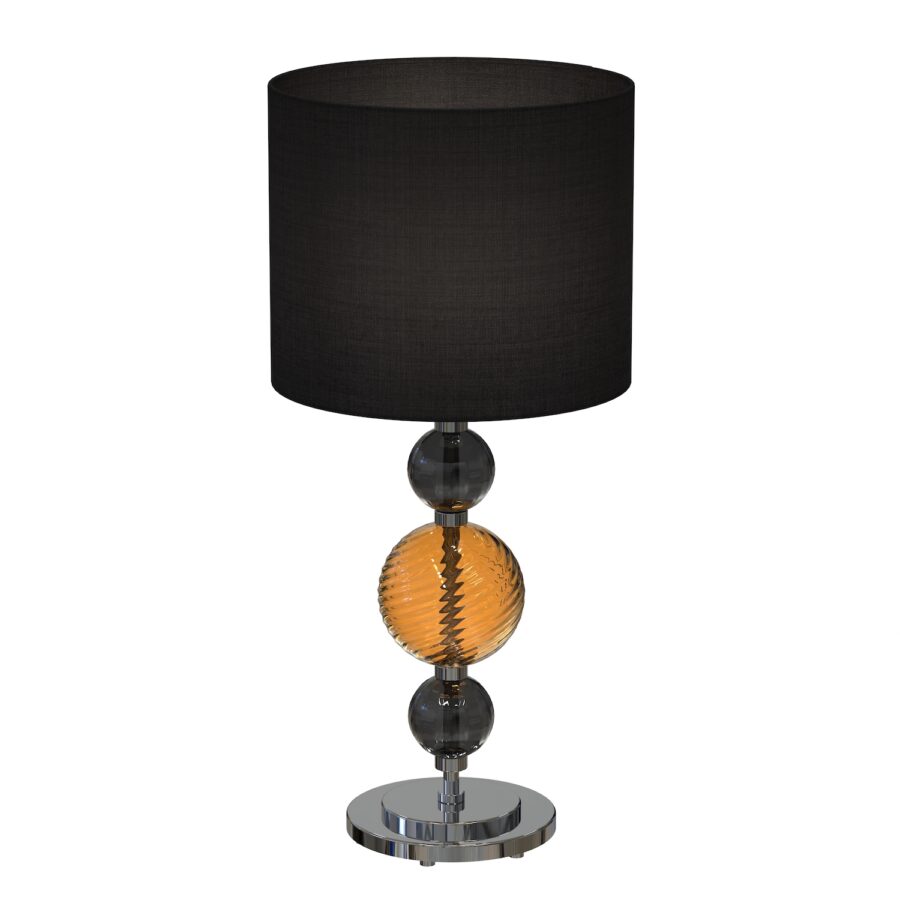murano glass table lamp with shade
