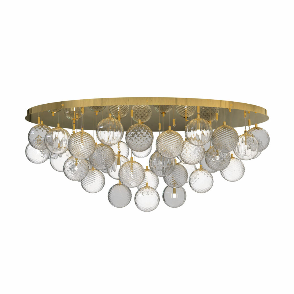 Contemporary_ceiling_light_blown_glass_spheres