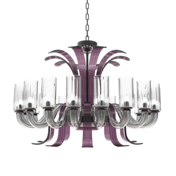 Murano blown chandelier modern design