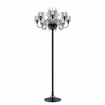 Murano Glass gray modern floor lamp